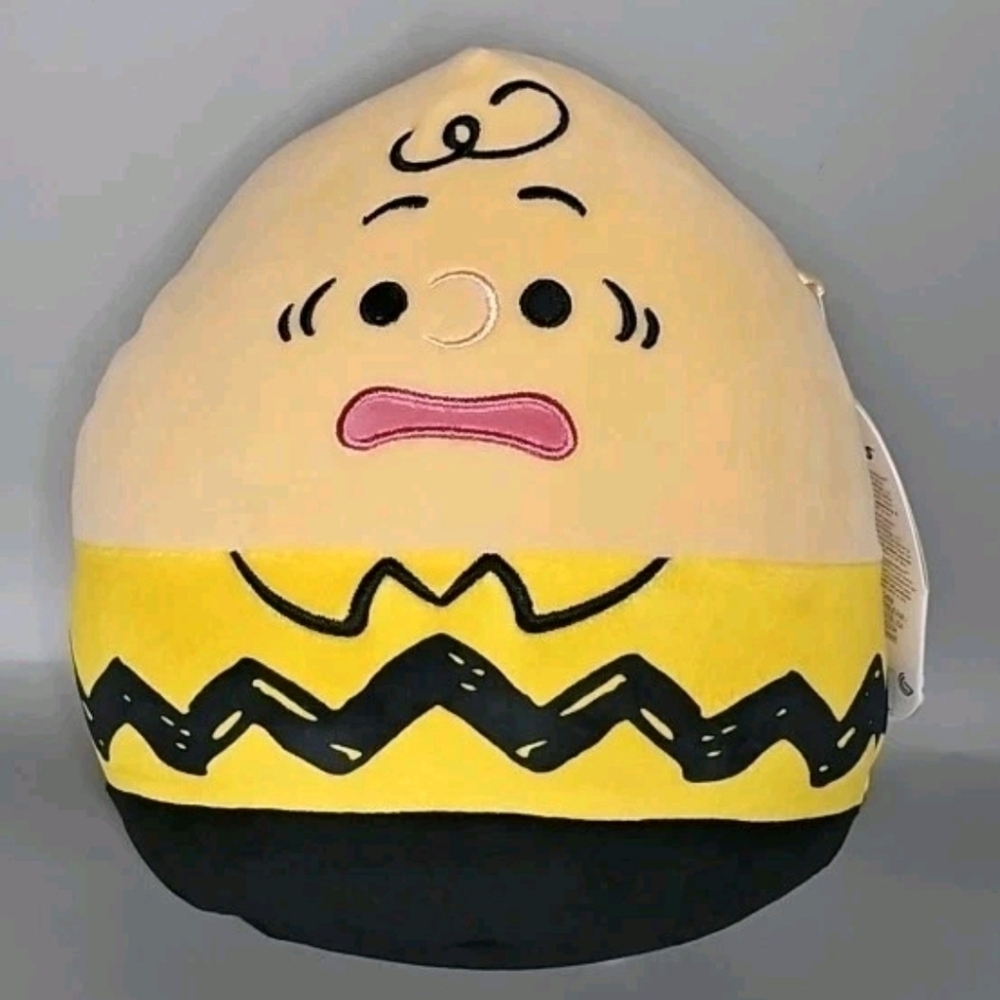 NEW Squishmallows 8" Peanuts Charlie Brown Good Grief Soft Plush NWT Jazwares